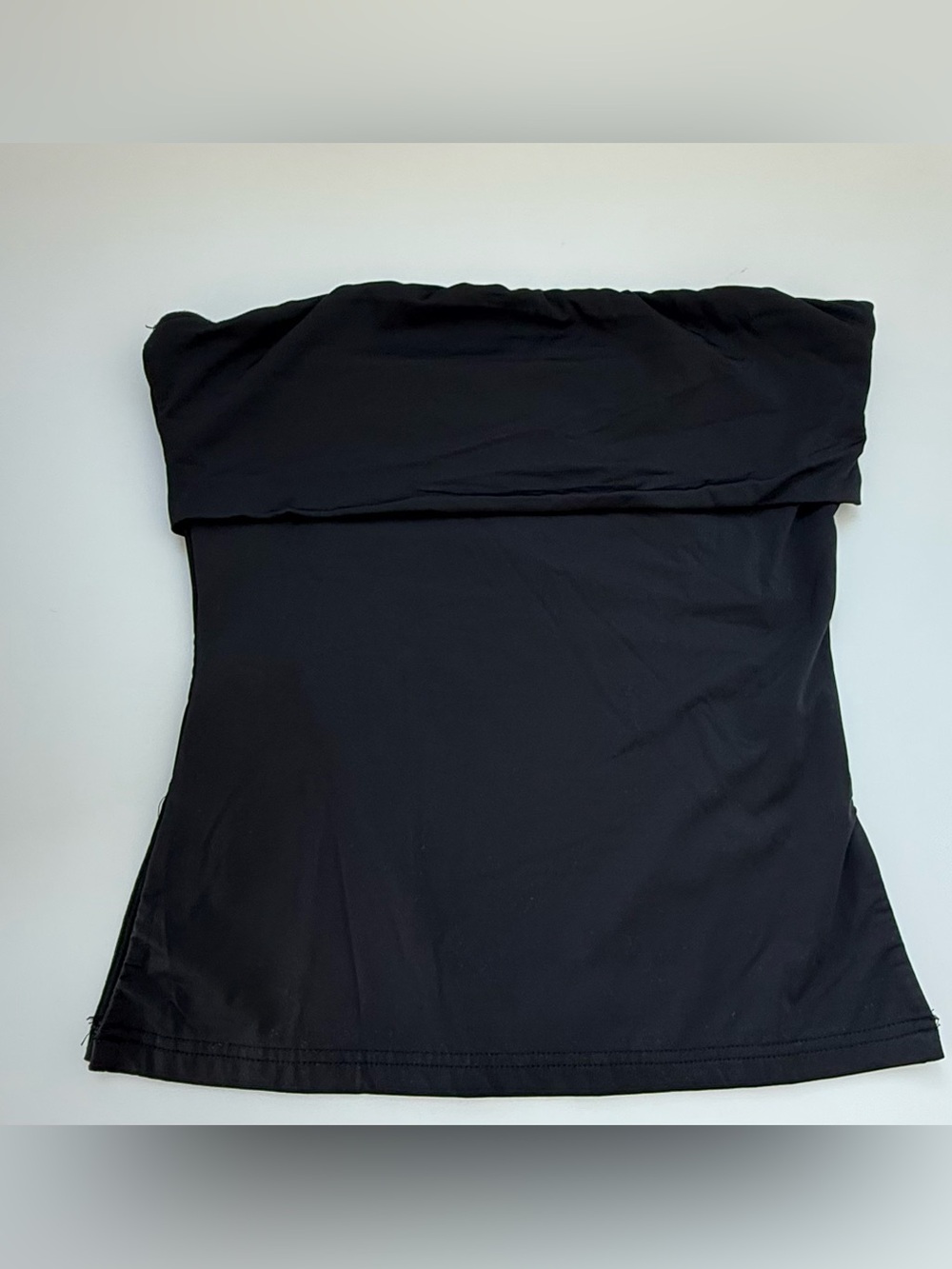 Princess Polly Fold-Over Strapless Tube Top - Black